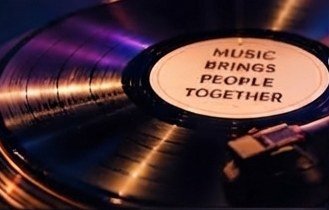 Vinyl record: Music Brings People Together